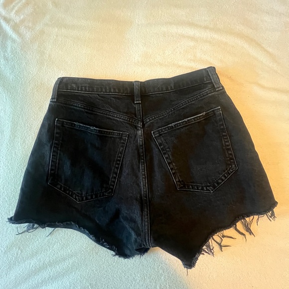 Black High-Waisted Denim Shorts - Picture 3 of 4